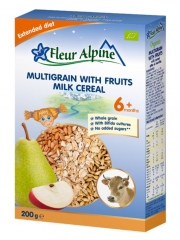 FLEUR ALPINE КАША МОЛ. MULTIGRAIN CEREAL WITH FRUITS 200ГР